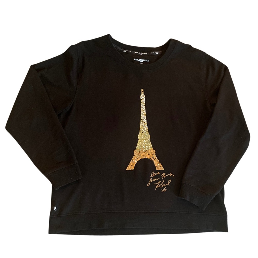 Saks KARL LAGERFELD PARIS Eiffel Tower Sweatshirt